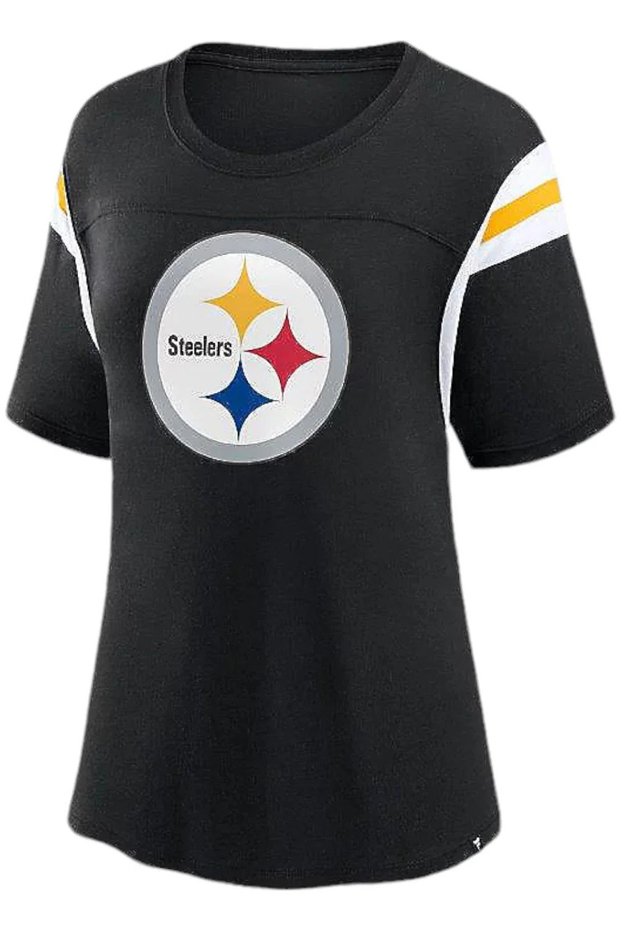 NFL Women's Team Logo Short Sleeve T-Shirt Steelers - Regular